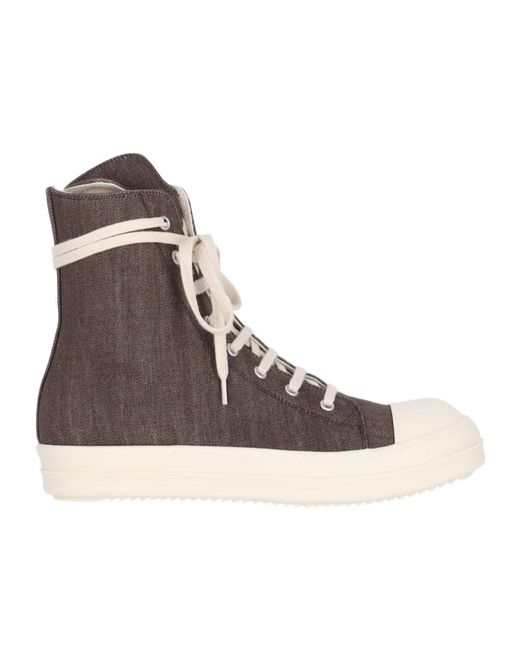 Rick Owens Brown Porterville Lace-Up Sneakers for men