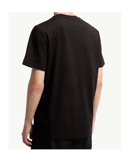Moncler Black Logo Cotton Jersey T-Shirt for men