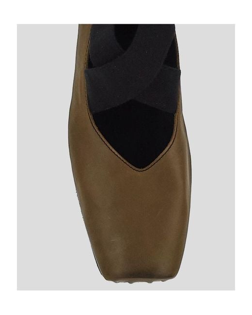 Uma Wang Brown Flat Shoes