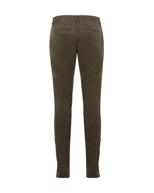 FRAME Green Straight-Leg Slim-Cut Chino Trousers for men