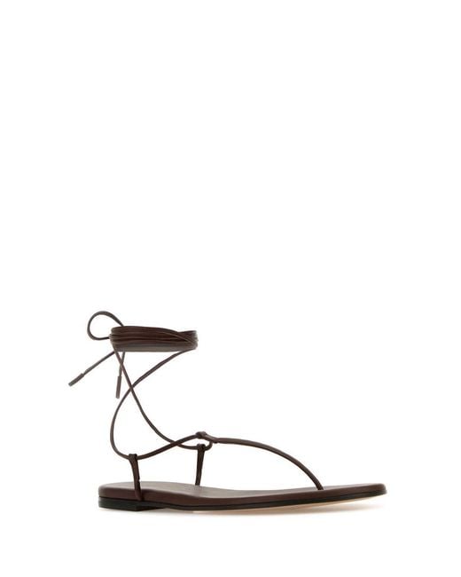 Gianvito Rossi Brown Gwyneth Ankle Strap Sandals
