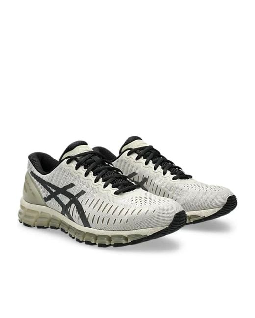 Asics Gray Gel-Quantum Lave-Up Fastening Sneakers for men