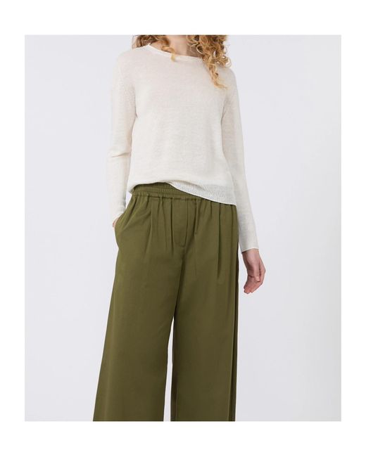 Weekend by Maxmara White Wkdatzeco Crewneck Knitted Jumper