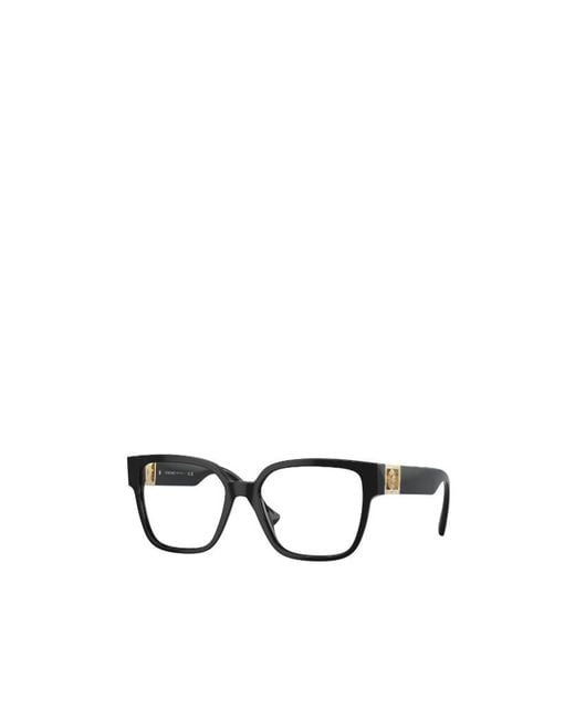Versace White Medusa-Charm Square-Frame Glasses