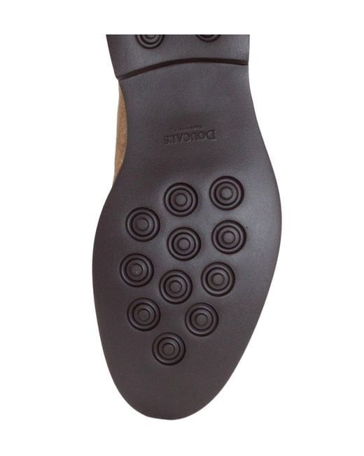 Doucal's Brown Lace-Up Suede Derby Shoes for men