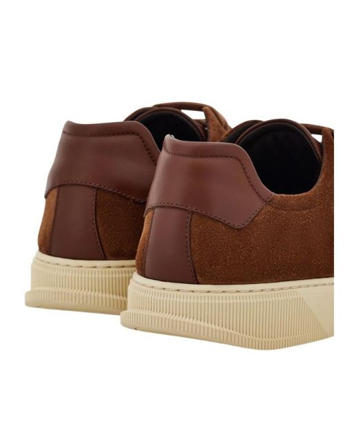Ferragamo Brown Low Cut Sneaker for men