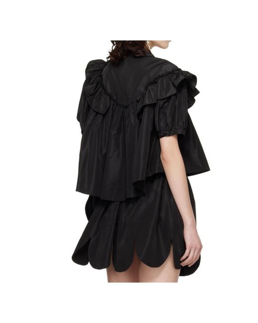 Simone Rocha Black Ruffled Shirt