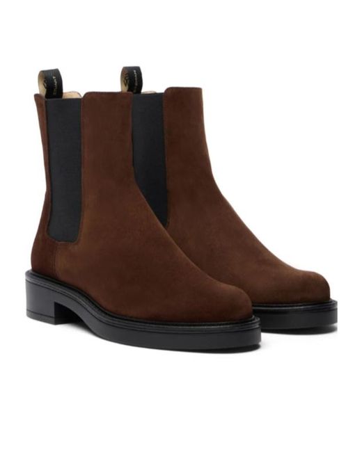 Stuart Weitzman Brown Celia Chelsea Bootie
