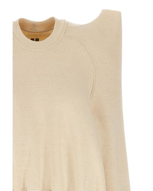 Rick Owens Natural Tecsweat Sweatshirt