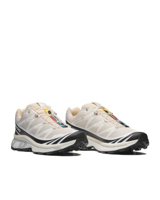 Salomon Lab White Salomon Xt-6 Rainy Day Lace-Up Sneakers for men