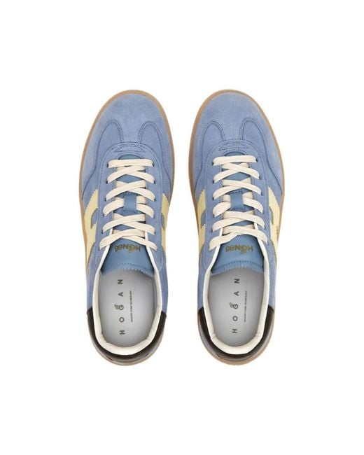 Hogan Blue Cool Side H Patch Sneakers