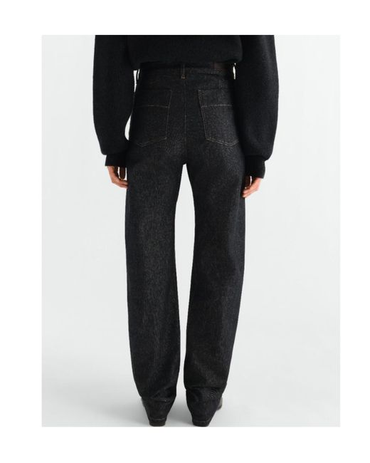 Lemaire Black Five Pockets Twisted Pants