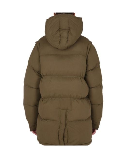 Sunnei Brown Removable Sleeved Puffy Down Jacket for men