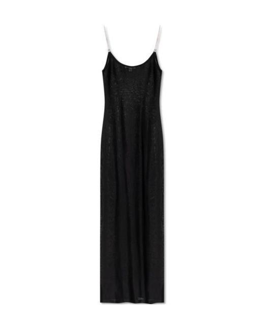 Alaïa Black Alaïa Knitted Slip Dress