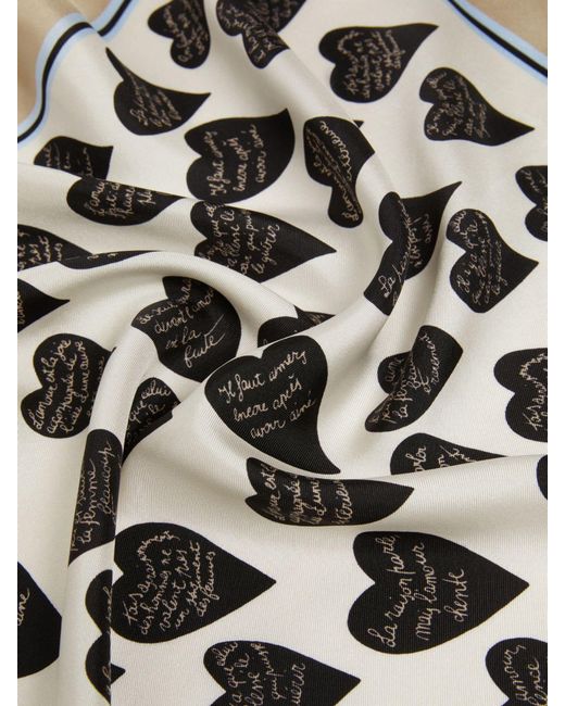Max Mara Multicolor Printed Silk Twill Foulard
