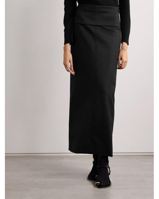 Proenza Schouler Black Adriana Leather Maxi Skirt