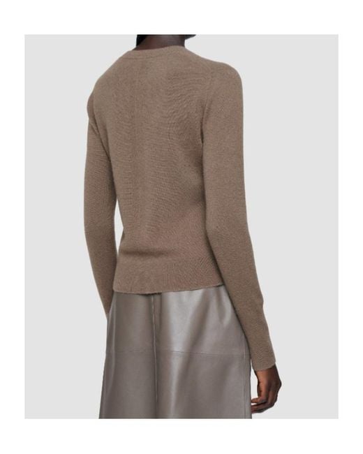 Joseph Brown Round-Neck Sweater