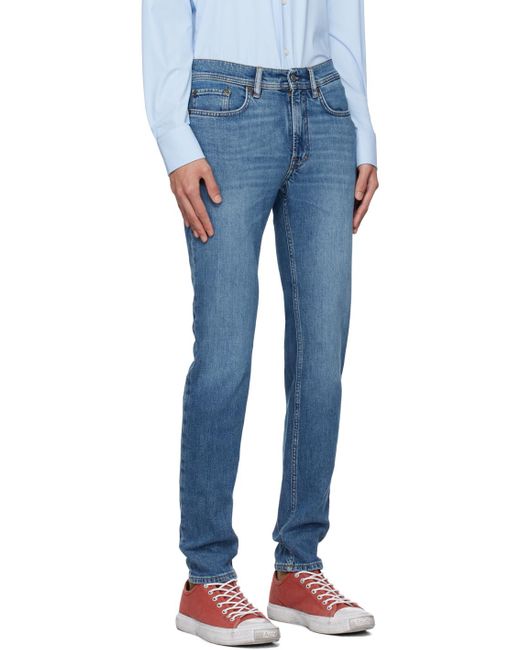 Acne Blue North Mid-Rise Jeans for men
