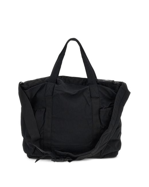 C P Company Black Multi-Pocket Shoulder Bag for men