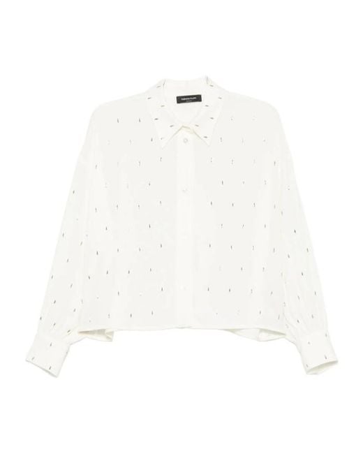 Fabiana Filippi White Long-Sleeved Shirt