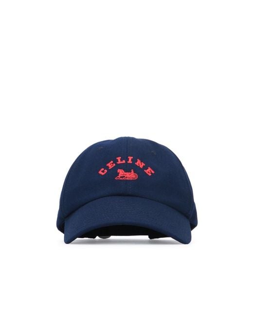 Céline Blue Patterned Hat for men