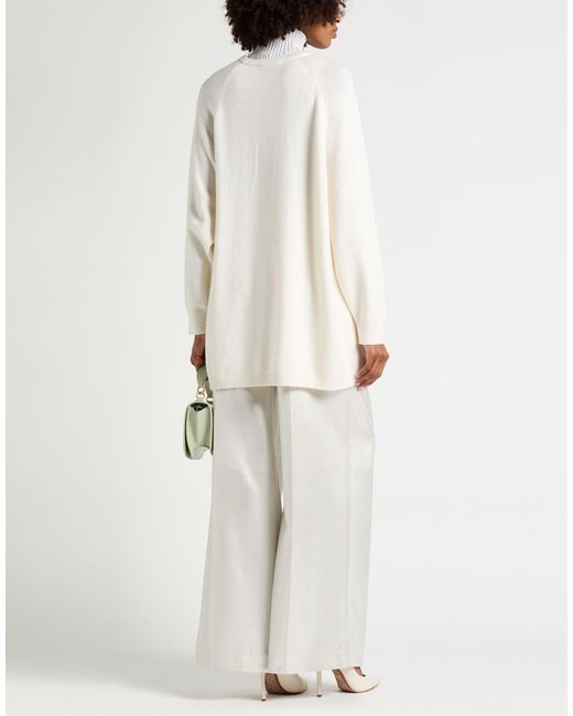 Max Mara White Lightweight Knit Jumper