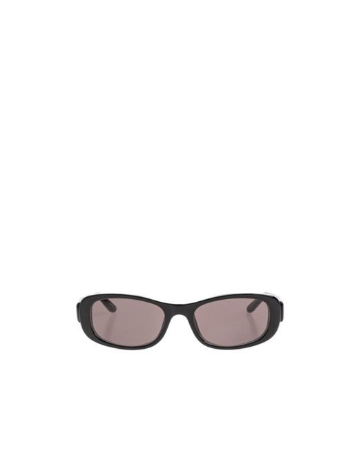 Balenciaga White Rectangular Logo-Detail Sunglasses for men