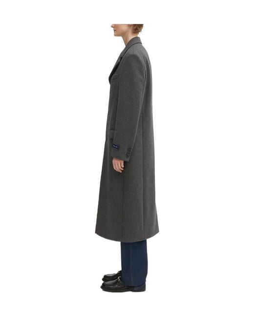 Sporty & Rich Black Button Coat