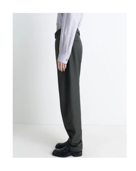 Lemaire Black Belted Tailored Trousers