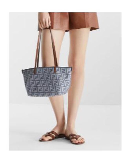 Fendi Brown Fling Flatform Flip-Flops