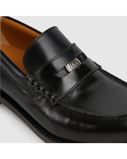 Gucci Black Removable Detail Loafers for men