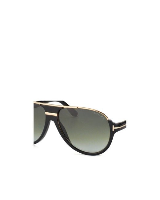 Tom Ford Green Eyewear Pilot Frame Sunglasses for men