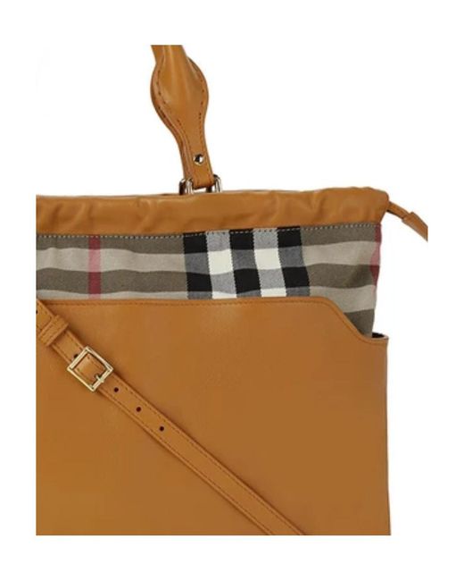 Burberry Brown Logo Handbag
