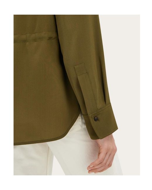 Ferragamo Green Safari Over Shirt