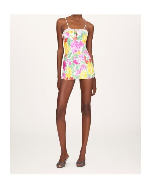 Chloé Pink Chloé Garden-Print Bodysuit