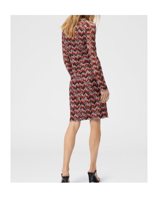 Missoni Red Boat Neck Dress