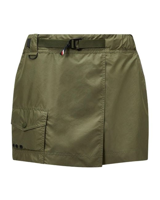 Moncler Green Belted Mini Skort