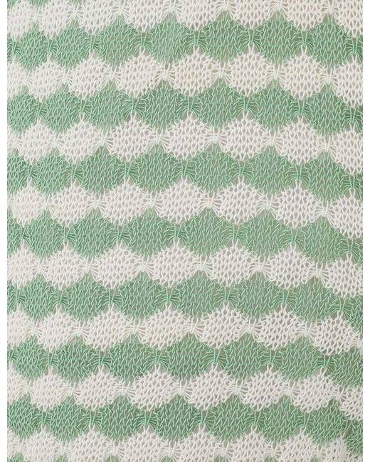 Zimmermann Green Everley Scallop Knit Short