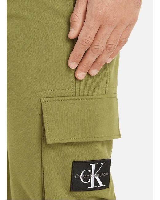 Calvin Klein Green Drawstring Sweatpants for men