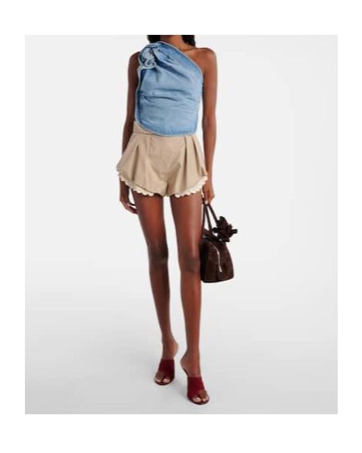 Magda Butrym Blue Draped Top