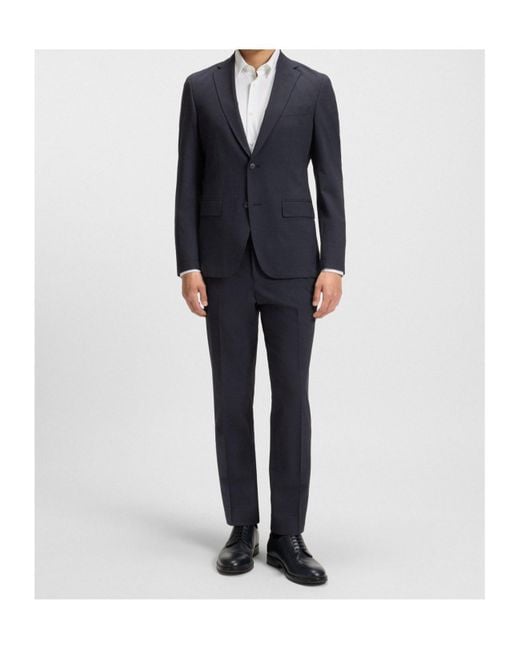 Boss Blue Boss Two-Piece Single-Breasted Suit for men