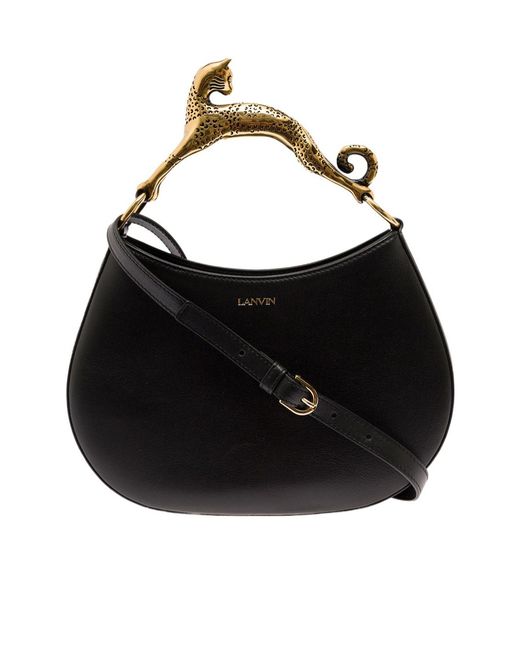 Lanvin Black Logo Shoulder Bag