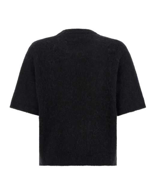 Ganni Black 'Strawberry' Sweater
