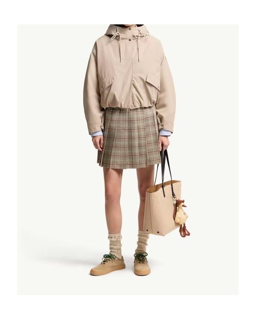 Moncler Natural Eucalyptus Hooded Short Jacket