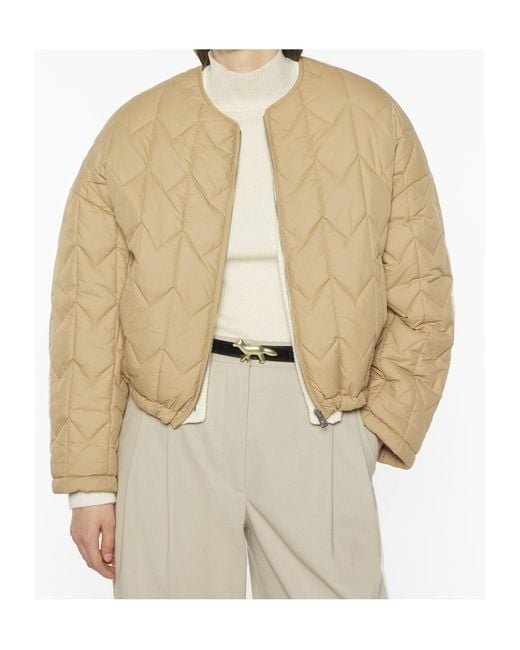 Maison Kitsuné Natural Maison Kitsuné Quilted Jacket