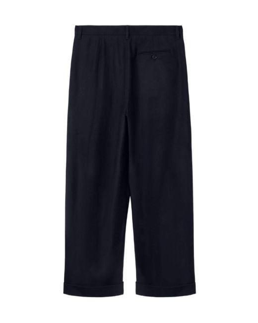 GIORGIO ARMANI X ALANUI Blue Giorgio Armani For Alanui Pure Virgin Wool Double-Pleat Trousers for men