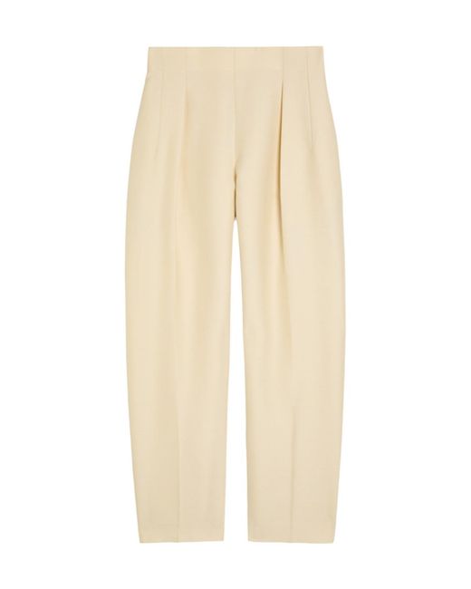 Khaite Natural Wool Pleated Pants