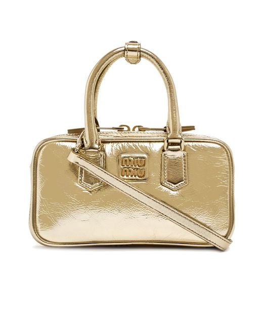 Miu Miu Natural Mini Arcadie Shoulder Bag