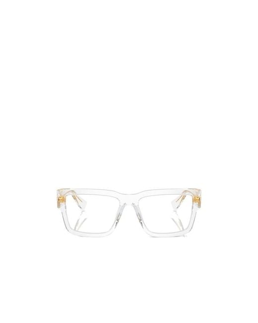 Miu Miu White Eyewear Rectangular Frame Glasses