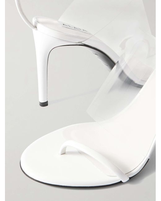Alaïa White Open Toe High Heel Sandals